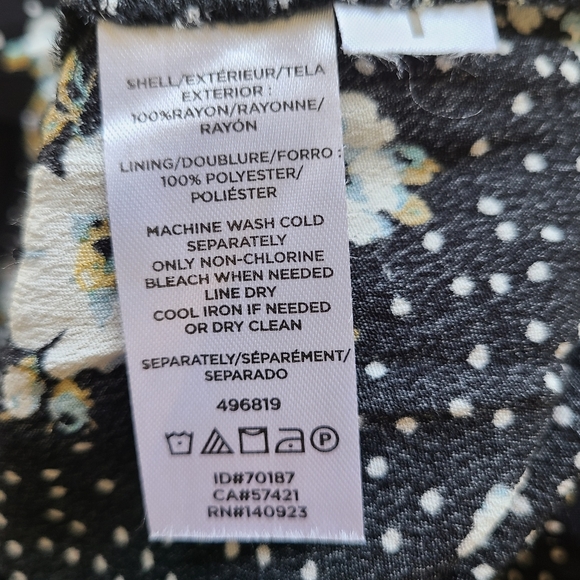 (1241) The Loft Woman's Country Garden Quarter Sleeve Floral Dress, Size: 8 - Picture 8 of 13